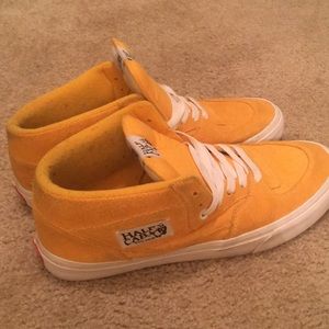 Yellow half cab vans size 11